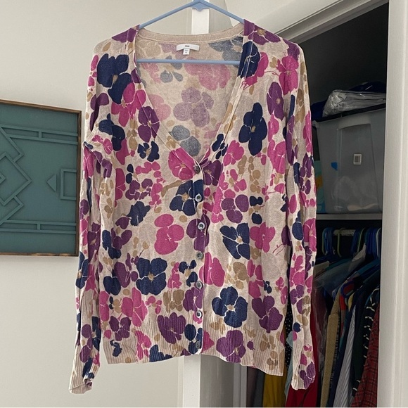 GAP Sweaters - Floral Gap Cardigan